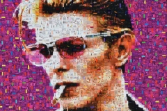 Bowie pink sunglasses 100x100 cm