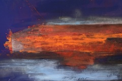Maria Moser   Arktische Nacht  Öl auf Leinwand 85 x 140 cm