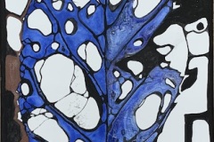 Ralf Ortner - Blätter- Acryl auf Leinwand-50x20cm