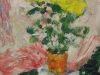 Gelbe Blumen-1985-Öl auf Holz-63,5x53,5cm